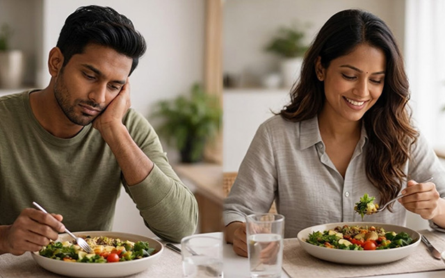 Why do two people eating the same food get completely different results